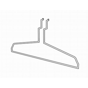 percha de alambre para pared de listones
