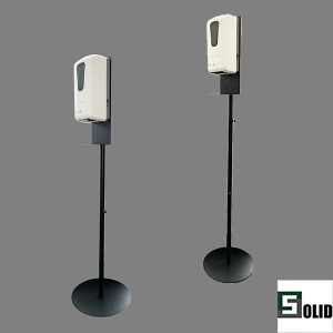 Soportes para desinfectante de manos con dispensador