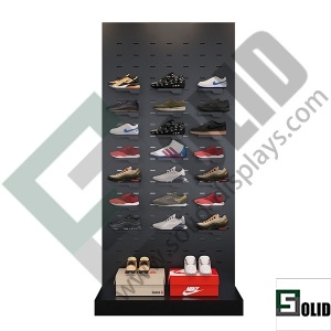 estante de exhibición de zapatos