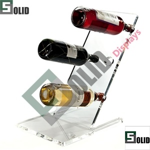 Expositor de botellas de vino de acrílico