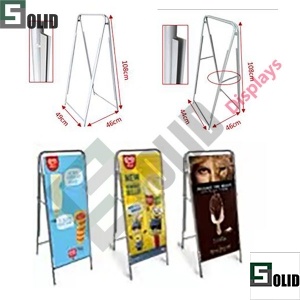 Porta letreros en forma de A
